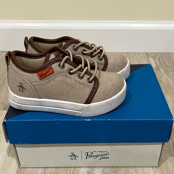 Original Penguin Dorian EC Tan Baby 7K shoes used - Picture 1 of 6